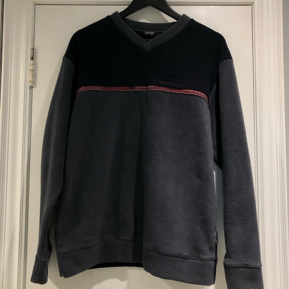 Vintage Fleece V-Neck Sweater - Picture 1 of 5